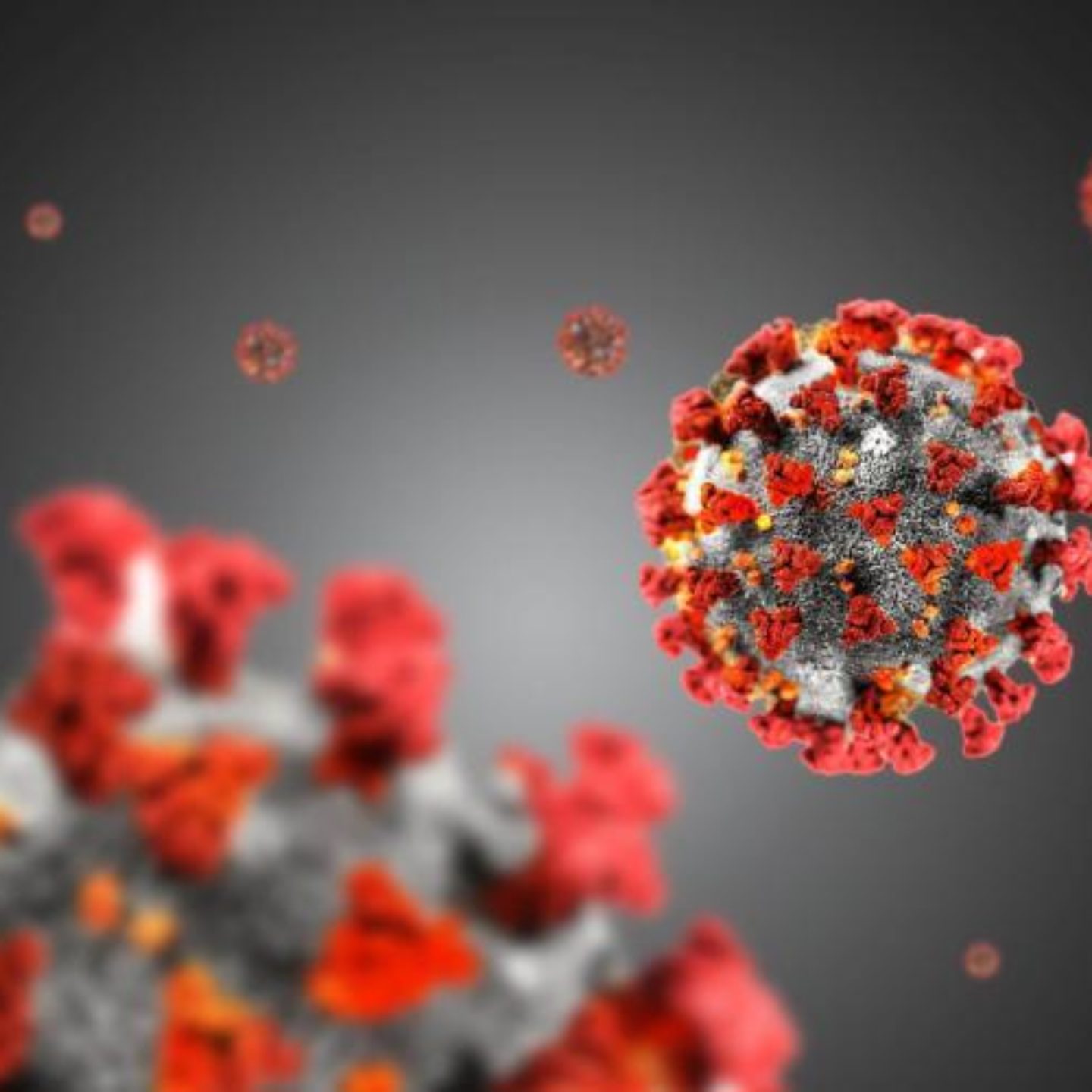 Covid virus digital illustration